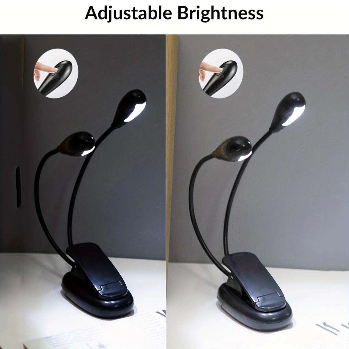 Lampe de Lecture LED à Clip Réglable - Lumière de Nuit Portable pour la Lecture