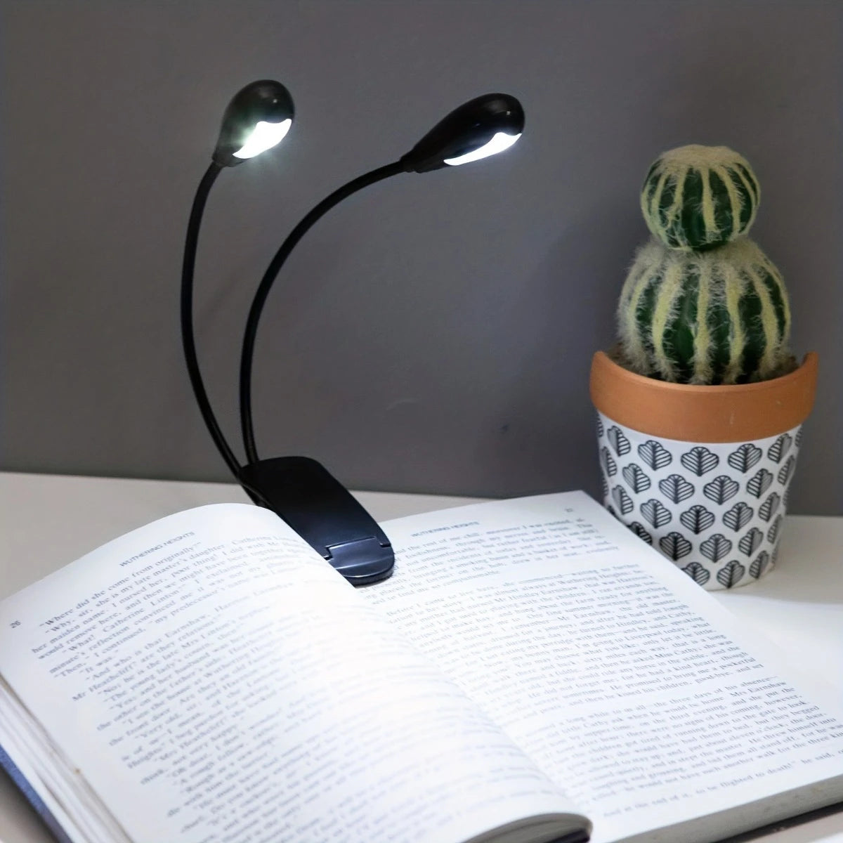 Lampe de Lecture LED à Clip Réglable - Lumière de Nuit Portable pour la Lecture